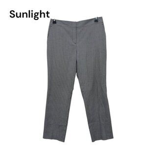 Ann Taylor Factory Womens Black Houndstooth Business Casual Dress Pants Size 6